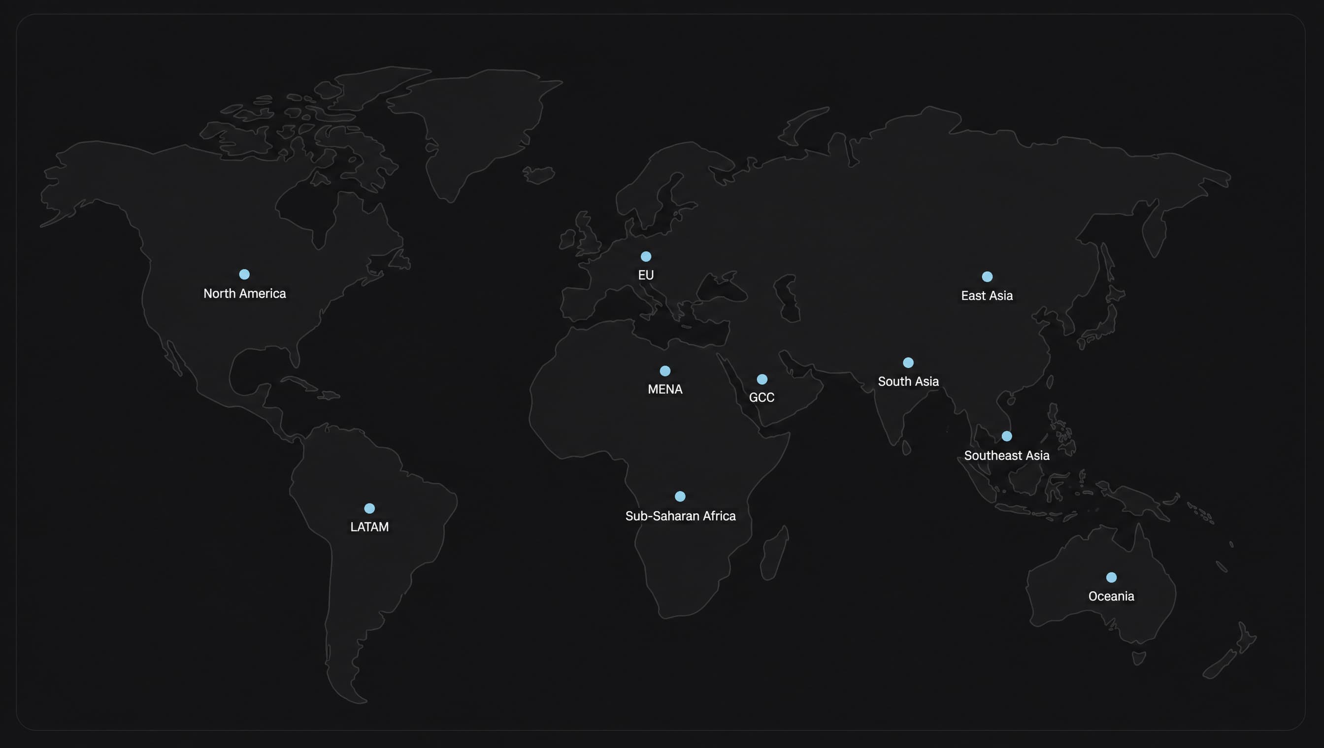 CulturalLens global coverage — 10 regions, 180+ countries